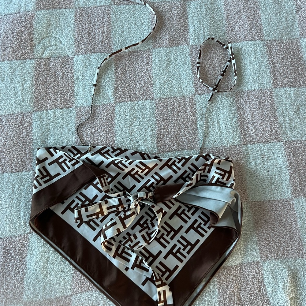 Brown Patterned Women's Accessory - Picture 2 of 4